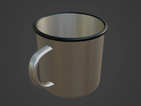 Iron Mug 07 3D Model