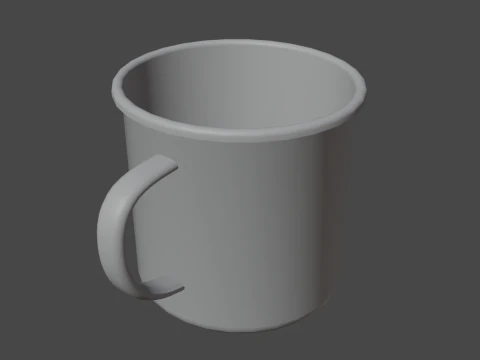 Iron Mug 07 3D Model