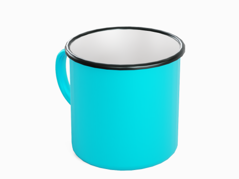 Iron Mug 08 3D 모델