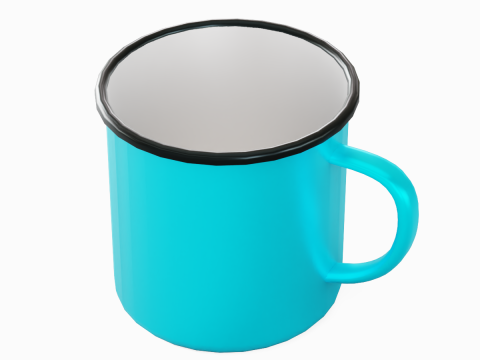 Iron Mug 08 3D 모델