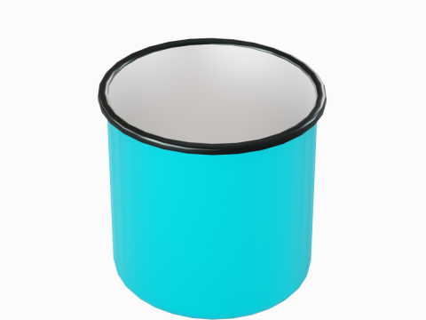 Iron Mug 08 3D 모델