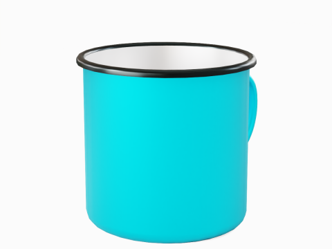 Iron Mug 08 3D 모델