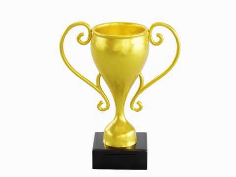 Gold Trophy Cup 04 3D-Modell