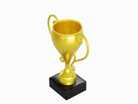 Gold Trophy Cup 04 3D Model
