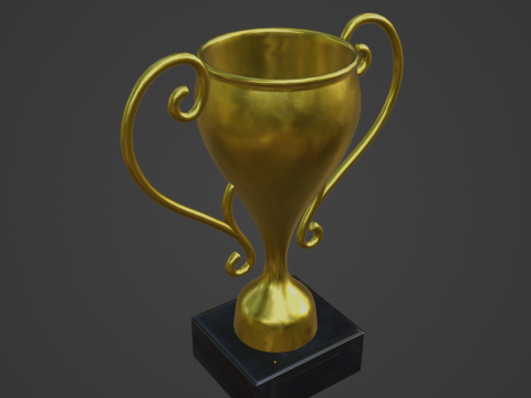 Gold Trophy Cup 04 Modello 3D