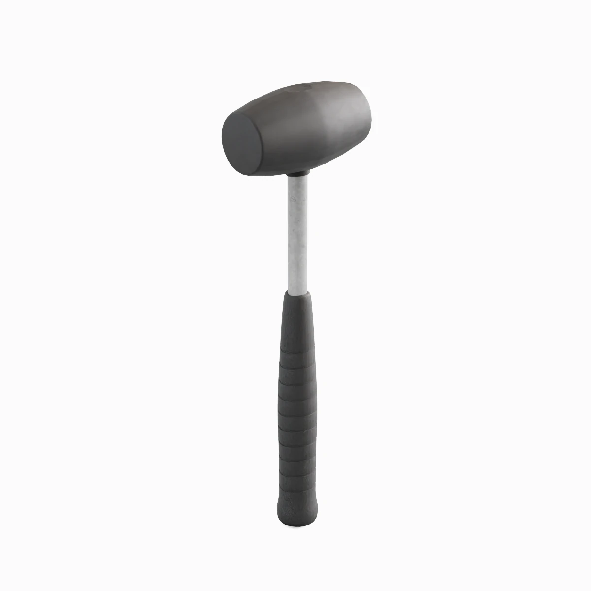 Industrial Rubber Hammer B 01 3D Model .c4d .max .obj .3ds .fbx .stl .blend 