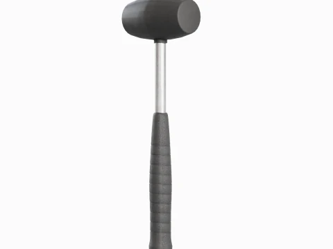 Industrial Rubber Hammer B 01 3D Model