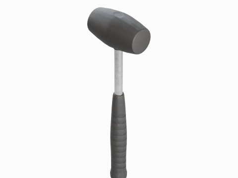 Industrial Rubber Hammer B 01 Model 3D