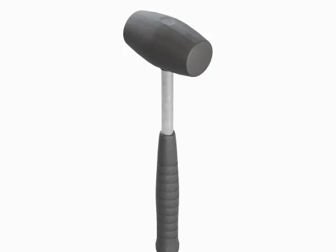 Industrial Rubber Hammer B 01 3D Model