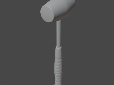 Industrial Rubber Hammer B 01 Model 3D