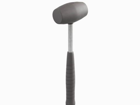 Industrial Rubber Hammer B 02 3D Модель