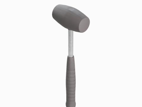 Industrial Rubber Hammer B 02 3D-Modell