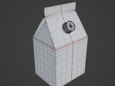 Packing Milk 01 3Dモデル