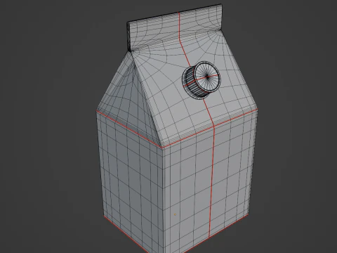 Packing Milk 02 3D Model