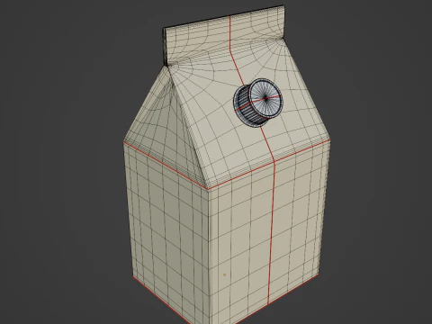 Packing Milk 03 3D Model