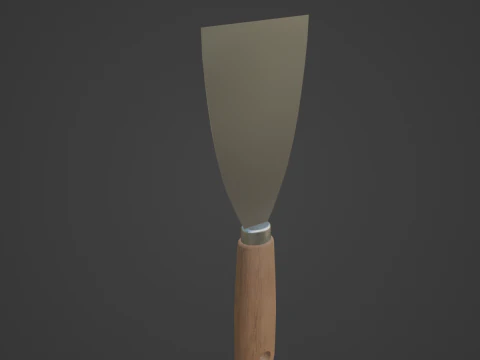 Painter Spatula 01 3D Model