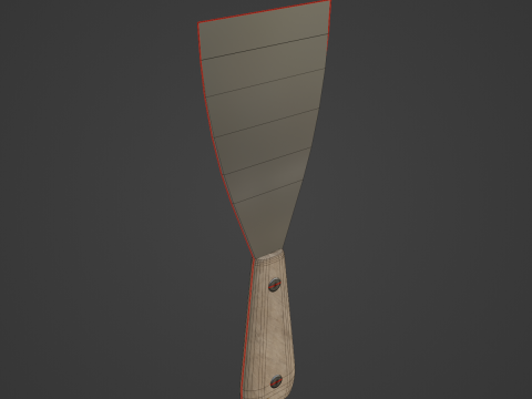 Painter Spatula 02 3D Model