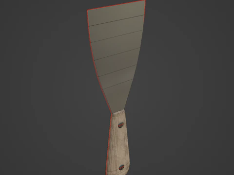 Painter Spatula 02 3D Model