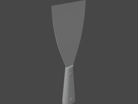 Painter Spatula 02 3D Model