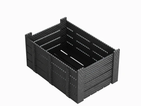 Caixa de Pl&aacute;stico 01 Modelo 3D