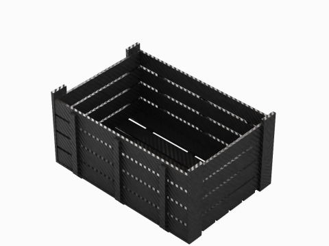 Plastic Crate 01 Modèle 3D