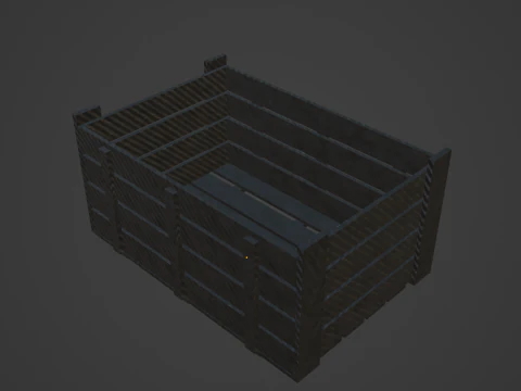 Plastic Crate 01 3D Model
