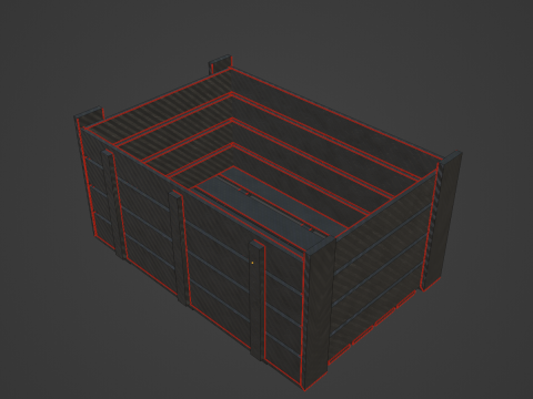 Plastic Crate 01 Modèle 3D