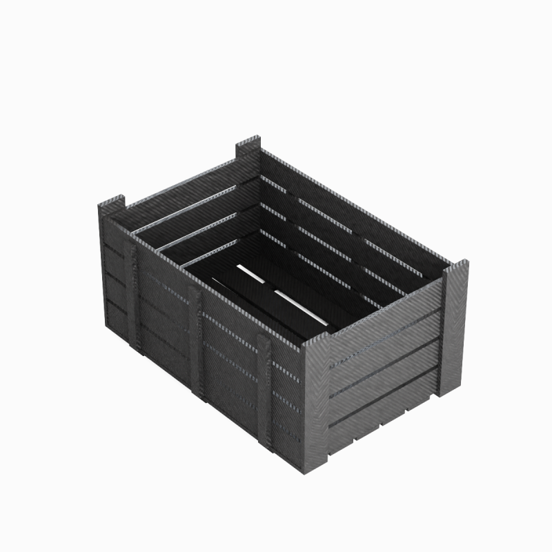 Plastic Crate 02 3D Model .c4d .max .obj .3ds .fbx .stl .blend 