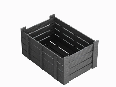 Caixa de Pl&aacute;stico 02 Modelo 3D