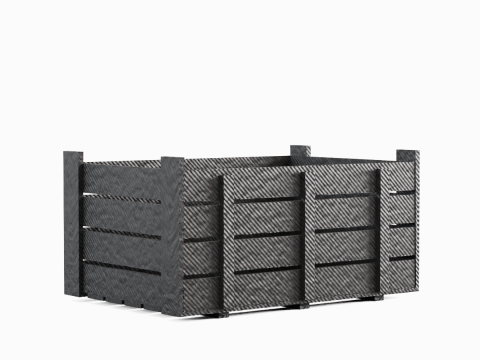 Plastic Crate 02 3D Model