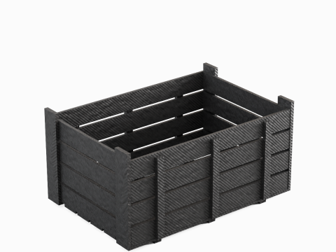 Plastic Crate 02 3D Model