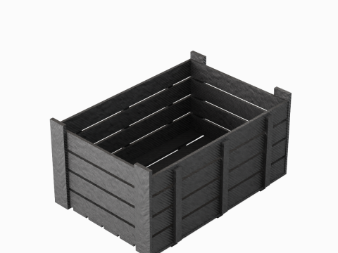 Plastic Crate 02 3D Model