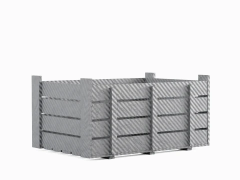 Plastic Crate 03 3D Model