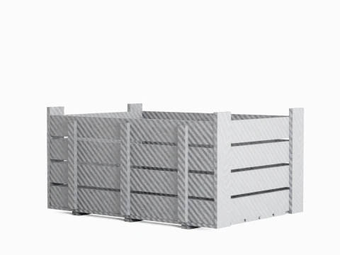 Plastic Crate 03 3D Model