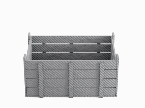 Plastic Crate 03 3D Model