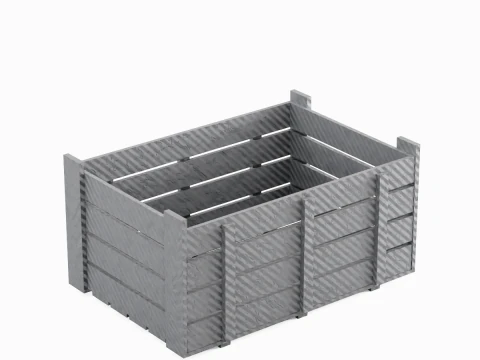 Plastic Crate 03 3D Model