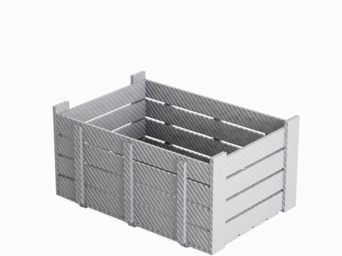Plastic Crate 03 3D Model
