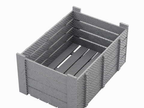 Plastic Crate 03 Modelo 3D