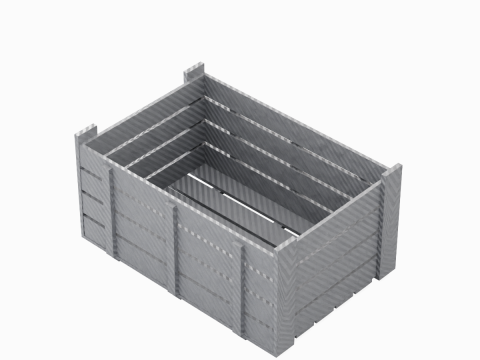 Plastic Crate 03 Modelo 3D