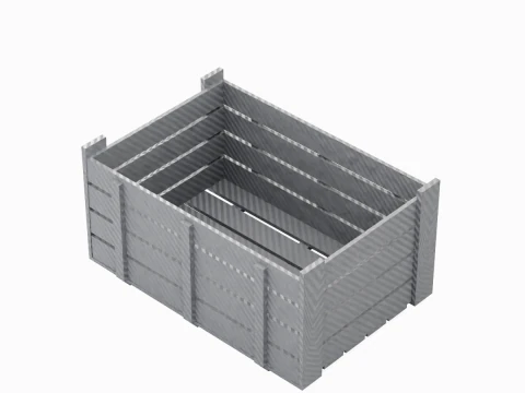 Plastic Crate 03 3D Model
