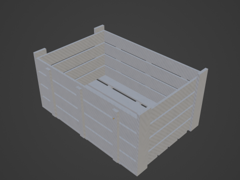 Plastic Crate 03 Modelo 3D