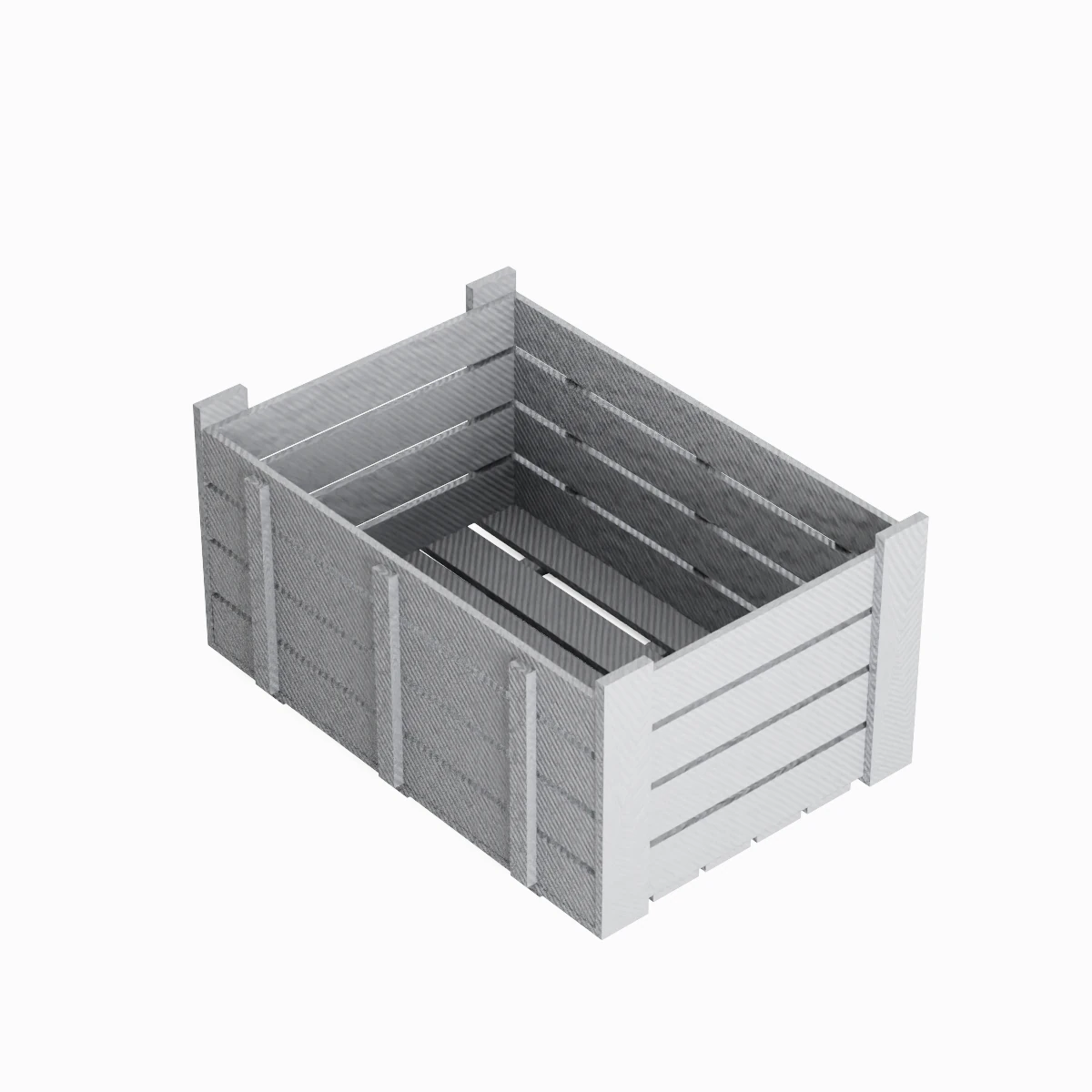 Plastic Crate 04 3D Model .c4d .max .obj .3ds .fbx .stl .blend 