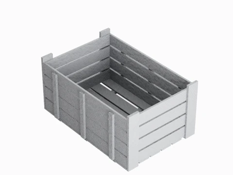 Caixa de Pl&aacute;stico 04 Modelo 3D