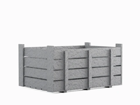 Plastic Crate 04 3D Model