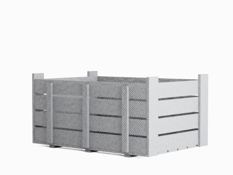 Plastic Crate 04 3D 모델