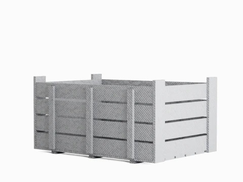 Plastic Crate 04 3D Model