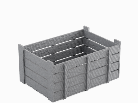 Plastic Crate 04 3D 모델