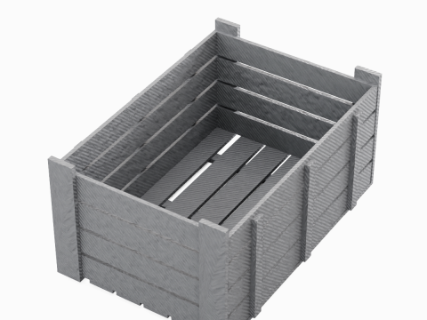 Plastic Crate 04 3D 모델