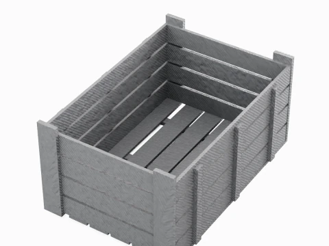 Plastic Crate 04 3D Model