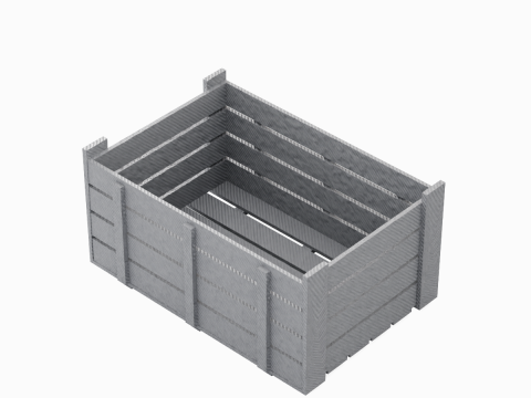 Plastic Crate 04 3D 모델